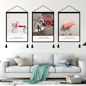 

3 Pcs/Set Nordic Styles Tapestry Paintings Wall Hanging Minimalism Styles Tapestry Nature Forest Apisserie Murale Paysage