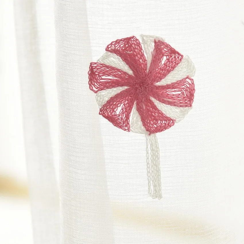 Корейский стиль окна экран Вышитые Розовые подарочные коробки для конфет тюлевые занавески для девочек готовая спальня пользовательские жалюзи M094#30