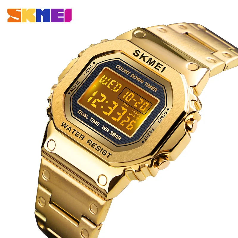 Comprar Relojes deportivos relojes digitales Led electrónicos para hombre relojes de lujo para hombre reloj resistente al agua reloj Masculino reloj SKMEI
