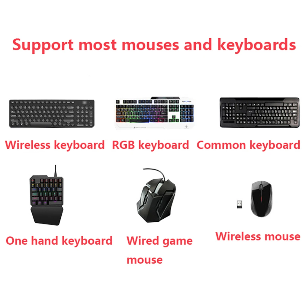  for PUBG Mobile Game Keyboard Mouse Converter Adapter Dock Station for Android System Bluetooth Con