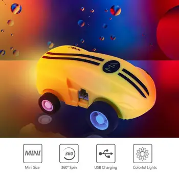 

Mini Stunt Car Colorful Light Hight Speed 360 Rotation Spin Car Gift Mini Lovely Toy Vehicle Portable Transparent Sphere