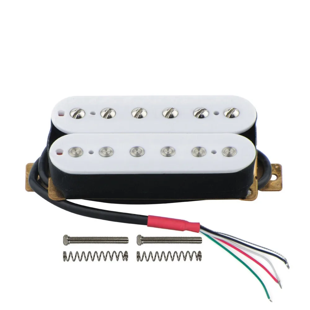 

FLEOR Passive Pickup Humbucker Pickup Electric Guitar Pickup Neck Ceramic Magnet White Guitar Parts Accessories