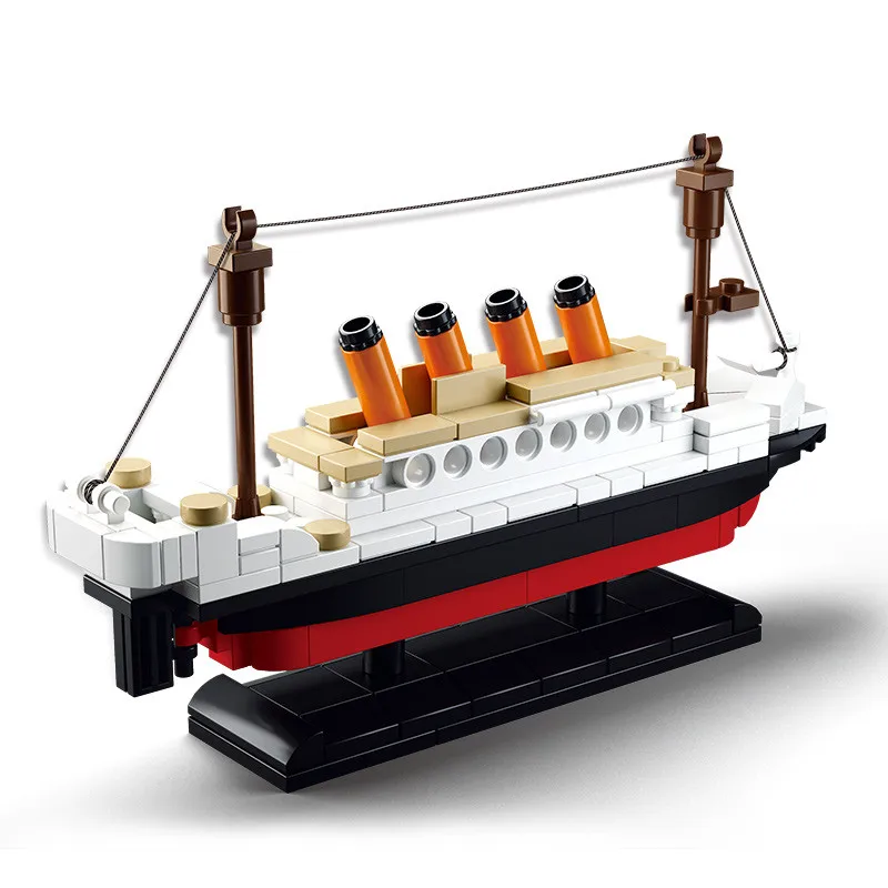 194pcs Sluban Building Blocks Toy Rms Titanic Shiptitanic Boat 3d Model Educational Gift Toy For Children Compatible