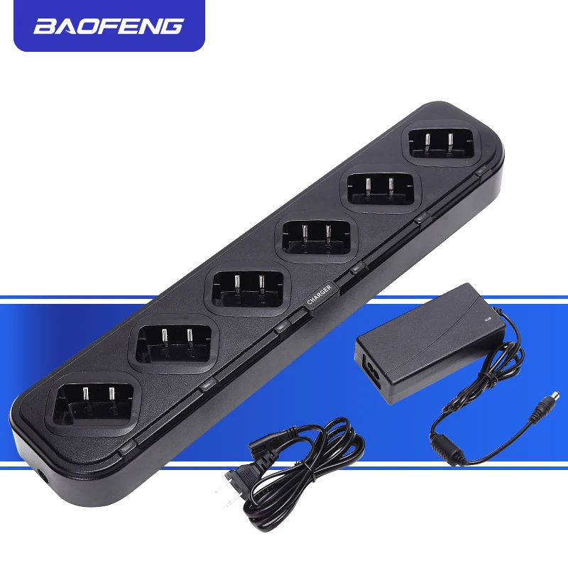 

Baofeng Six-Way Charger Multiple Safety Protection For Retevis H777 H-777 For Baofeng 888S bf-888S Walkie Talkie Chargers