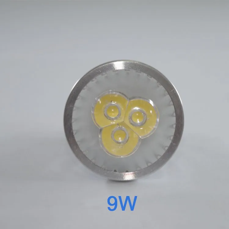 50 шт. новые Мощность лампада LED GU5.3 удара 9 Вт 12 Вт 15 Вт dimmable удара прожектор теплые холодный белый лампа GU 5.3 110 В 220 В