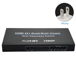1080 P HDMI 4x1 инфракрасный Multi-viewer Quad бесшовные переключатель конвертер светодиодный индикатор дистанционное управление сплиттер для
