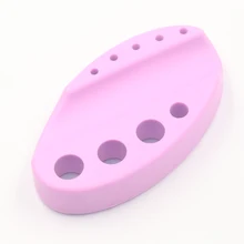 Овальный силиконовый держатель для тату, подставка для микроблейдинга пигментных чернил, машина для перманентного макияжа, аксессуары для татуировки