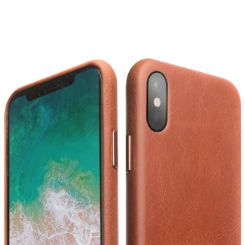 

QIALINO Genuine Leather Phone Case for Apple iPhone X Case Luxury Business Style Ultra Thin Back Cover for iPhone X for 5.8inch