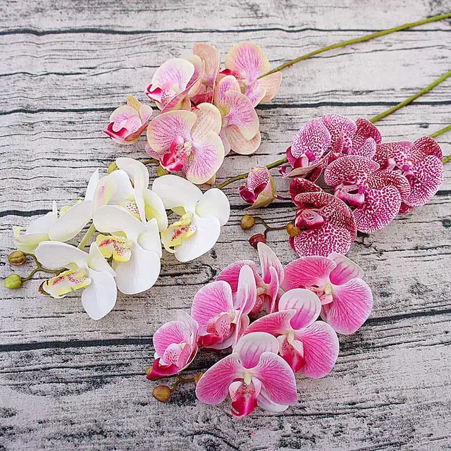 3D Printing Artificial Orchid Flowers For Home Decoration Butterfly Orchid Fake Flowers Wedding Decoration Flowers Artificial