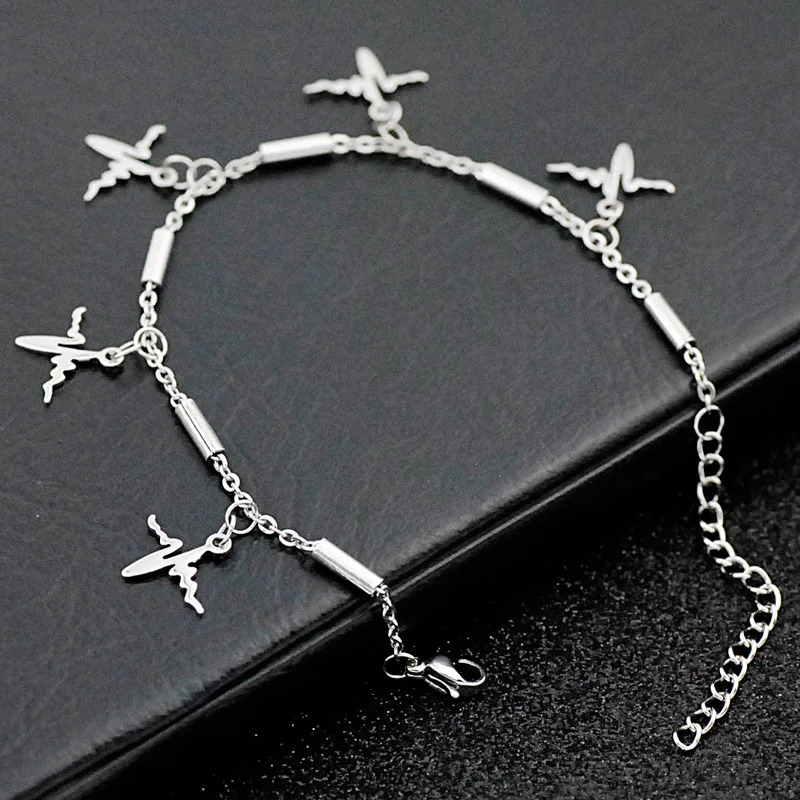 

Legenstar Stainless Steel Bracelet &Bangle for Women Electrocardiogram Charm Pulseras Mujer Chain Bracelet 2019 Boho Jewelry
