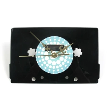 

Home Black Glue Gramophone Record Tape Wall Clock FC006