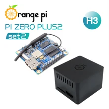 Оранжевый Pi Zero Plus 2 H3 комплект 2: оранжевый Pi Zero Plus 2 H3+ защитный черный чехол, макетная плата