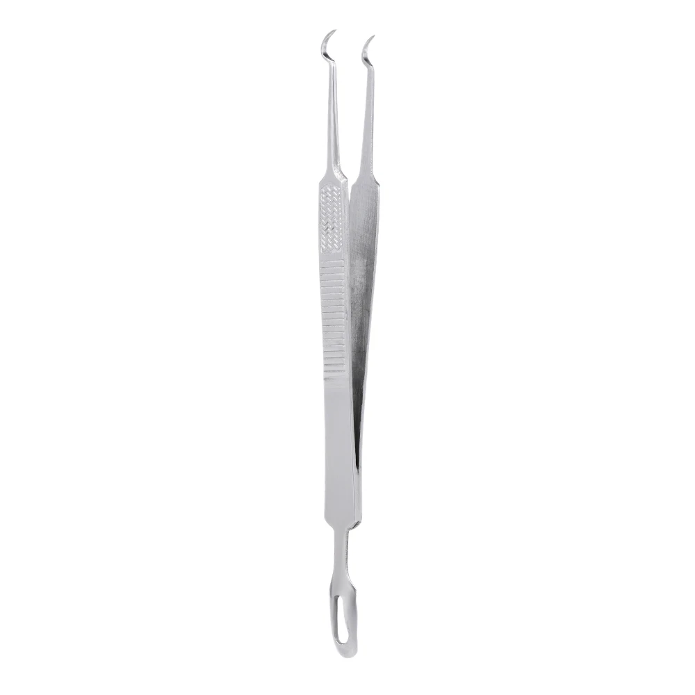 Stainless Steel Double headed Pimple Needles Acne Tweezer 2 in 1