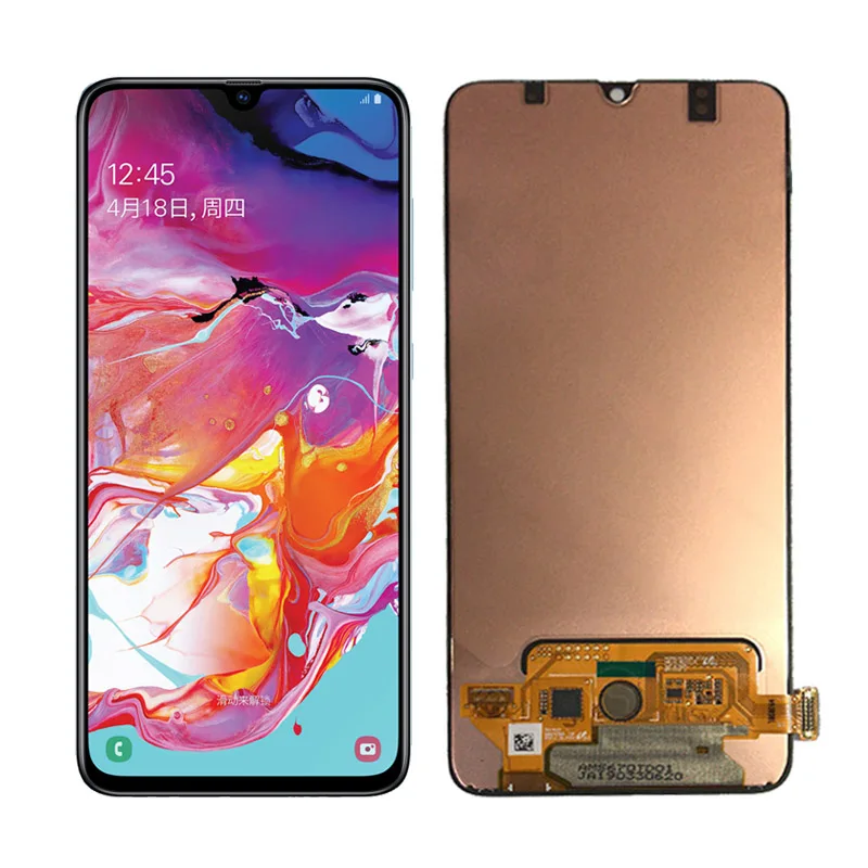 Для samsung Galaxy A70 lcd A70 A705 A705F SM-A705F ЖК-дисплей кодирующий преобразователь сенсорного экрана в сборе