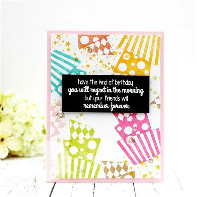 

Naifumodo 100*81mm Birthday Cake and Candle Metal Cutting Dies Scrapbooking for Card Making DIY Embossing Cuts Dies Craft
