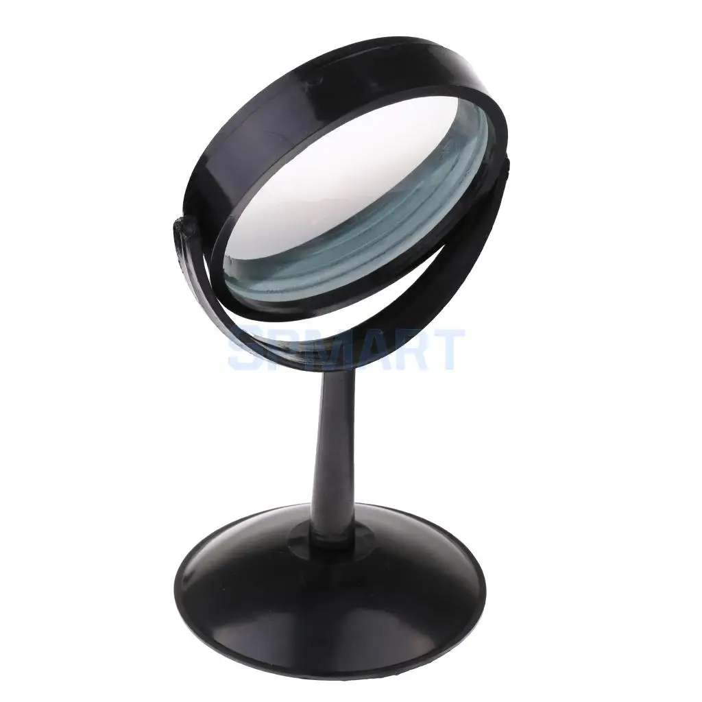10cm Optical Focal Concave Lens Mirror with Stand Set for Lab Physical Teaching Experiment Tool Science Toy