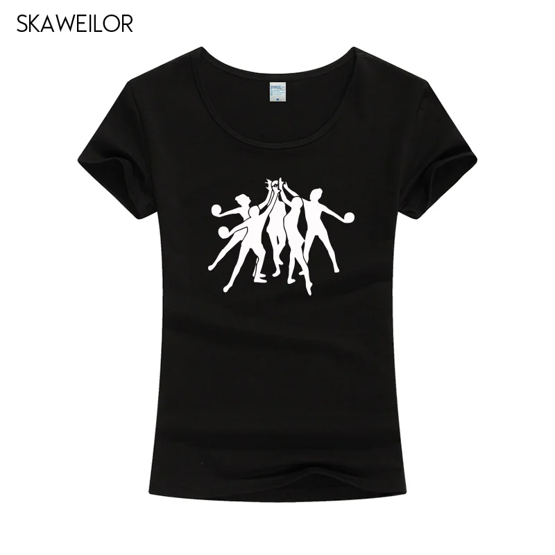 

Fashion Women Artistic Gymnastics Print T-shirt Women Short Sleeve Female T Shirt Group Rhythmic Gymnastics Tops For Lady