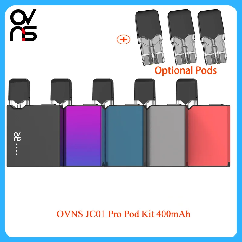 

Original OVNS JC01 Pro Pod Kit 400mAh battery Vape Starter Kit 1ml Cartridge Preheating Vape Kit vs justfog compact 14/q16