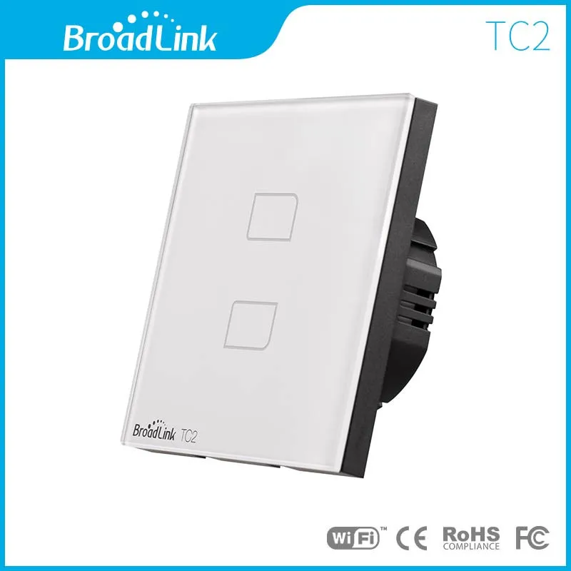 Broadlink TC2 Smart Wi-Fi настенный светильник сенсорный выключатель 1/2/3 сенсорный РФ пульт дистанционного управления "умный дом" настенный сенсорный выключатель работает с Rm Pro
