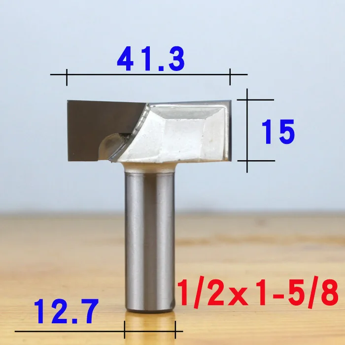 Профессиональный класс 1/" 1/2" хвостовик ПОВЕРХНОСТИ строгания древесины Фрезерные фрезы плоское дно очистки древесины резки деревообрабатывающий резной нож - Длина режущей кромки: 1-2 x 1 5-8