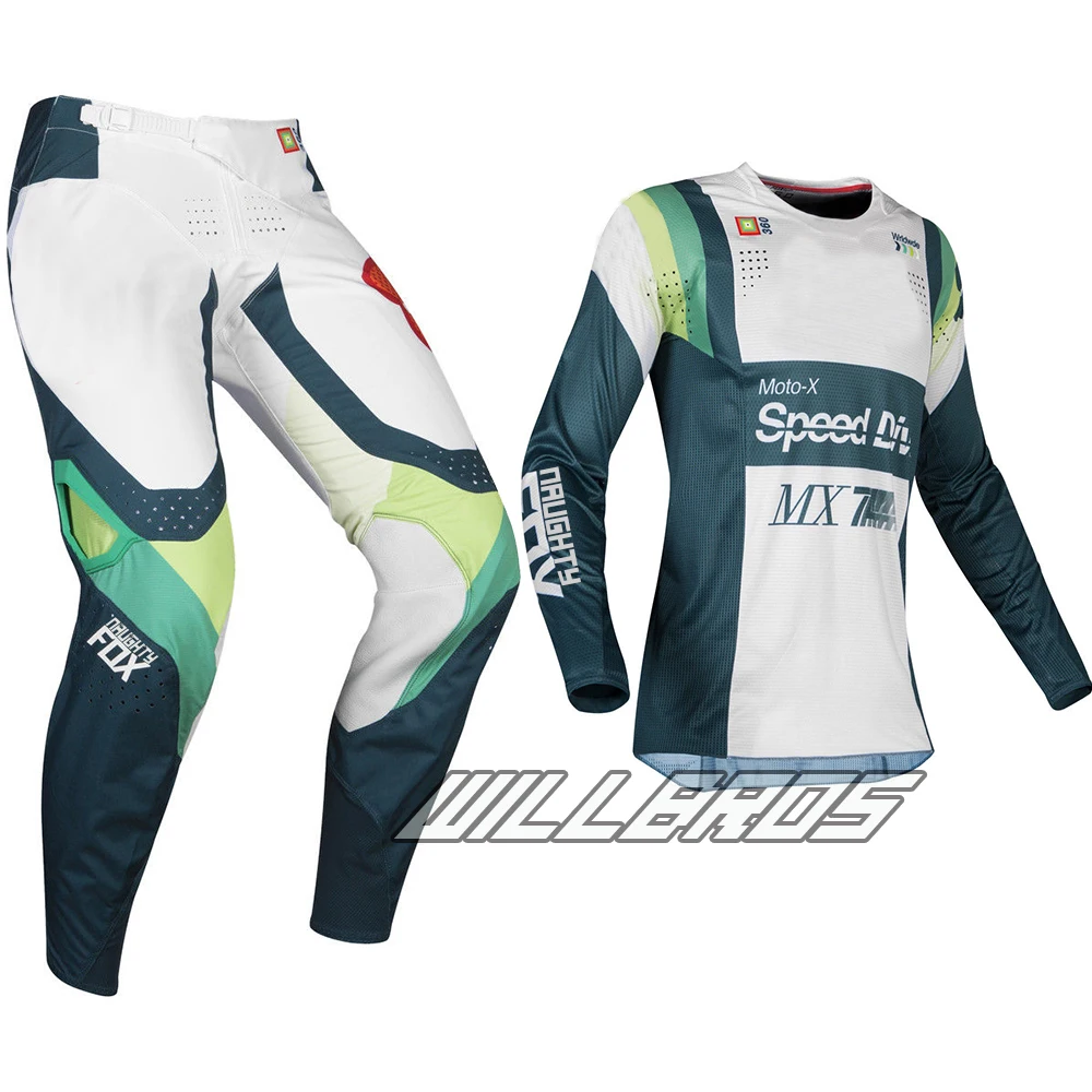 

2019 Naughty Fox MX 360 Murc Green Jersey Pants Motocross Dirt bike Off Road Racing Mens Gear Set