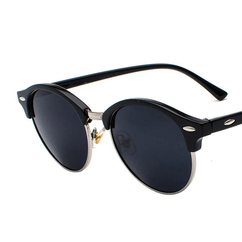 Psacss, винтажные Поляризованные солнцезащитные очки для женщин и мужчин, Ретро стиль, заклёпки, круглые, брендовые, дизайнерские, зеркальные, для вождения, солнцезащитные очки, женские, мужские, UV400 - Цвет линз: ATJT8831-2