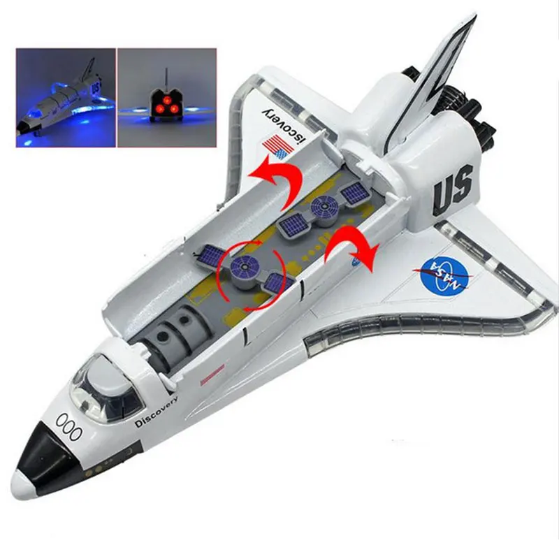 

White Educational Collection Space Shuttle Model Spaceship Model Realistic Decor Spacecraft Model Funny Model Kidsroom