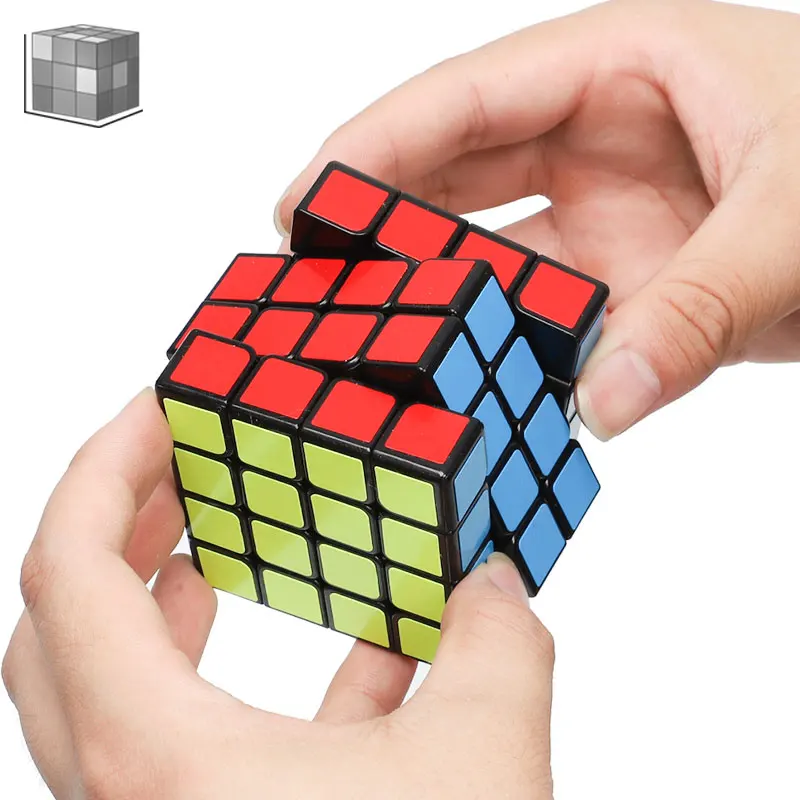 Qiyi Mofangge Thunderclap 4x4x4 куб скорость магические Кубики-пазлы соревнования кубики магические кубики обучающие игрушки для детей - Цвет: No Stand