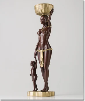 

Chinese Arts Full Brass "One of Africa's Impressions"Home Decoration Business Gift