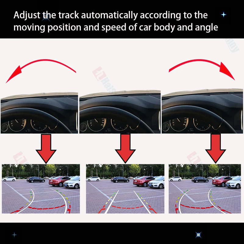 HaiSunny для Ford Focus 2 Focus 3(2012 2013) Автомобильная камера заднего вида ручка багажника Встроенная интеллектуальная динамическая траектория