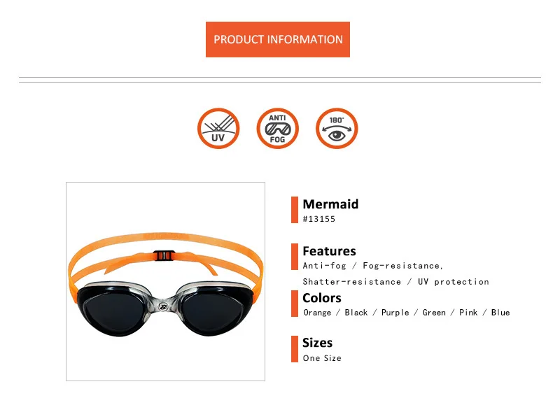 Barracuda плавательные очки Анти-туман УФ Защита Премиум качество для взрослых женщин дамы#13155 очки