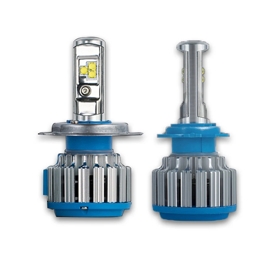2x Car Headlight T1 H4 LED Auto Bulb Headlamp 6000K Light 70W 7000lm
