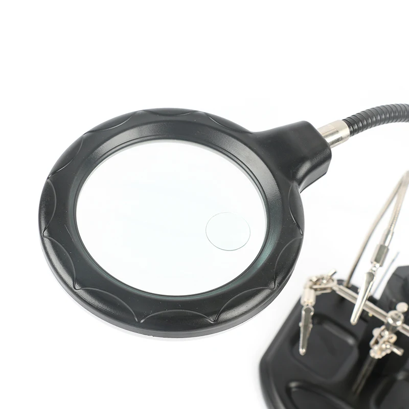 Cena Narzędzie lutownicze pomocniczy klip pomocna dłoń lupa lupa z 2.5X16 LED Light dla DIY PCB lutowane rozlutownica pracy