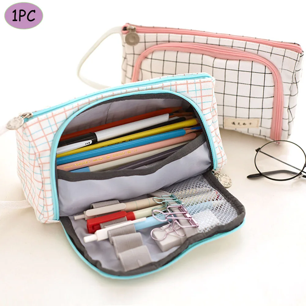 

1PC Multifunction Large Capacity Pencil Case Portable Pencil Bag Pouch Box Gifts Storage Bag Student Stationery School Supplies