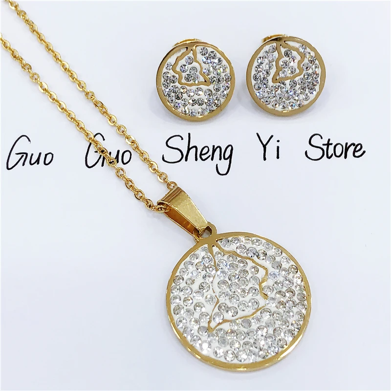 

Butterfly Rhinestone Zirconia Crystal CZ Pendants Earrings Metal Chain Luxury Fashion Gold Jewelry Female