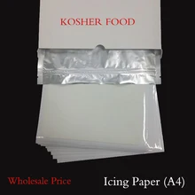 25 шт. сахарная бумага s пустая съедобная бумага для украшения торта, А4 съедобная печать, высокое качество кошерная бумага