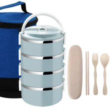 Японский стиль тепловой металлический ланчбокс для взрослых и детей Открытый школы Bento Boxs пластиковый контейнер для еды Китай приготовление еды наборы