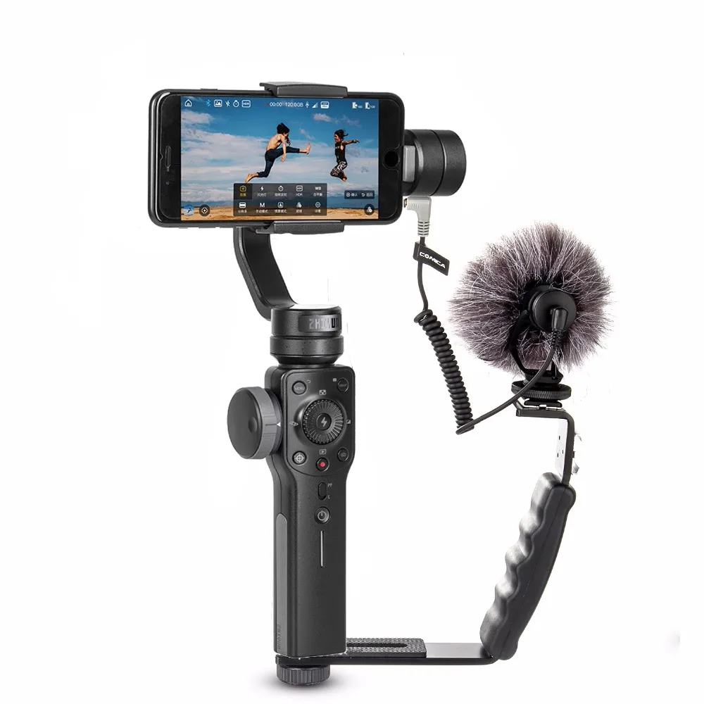 Zhiyun Smooth 4 смартфон 3 оси gimbal стабилизатор мобильный видео steadicam для iphone/Android экшн-камеры