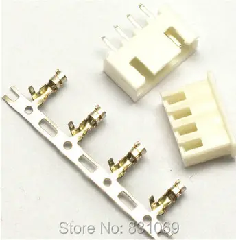 

100 sets 4 Pin Connector leads Heade 2.54mm XH-4P Kit Brand New