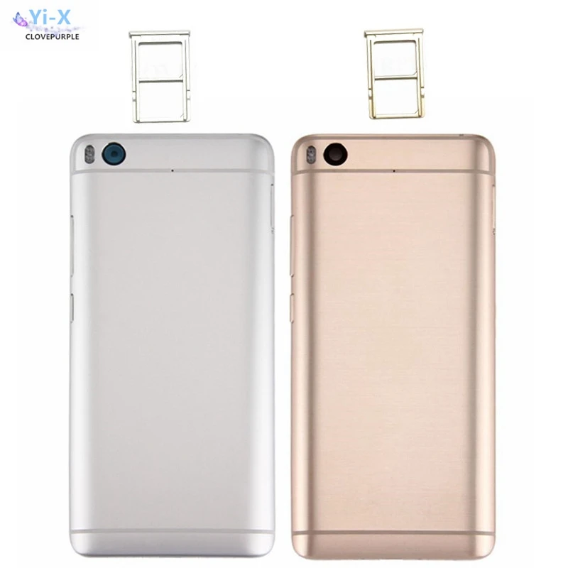 

For Xiaomi Mi5S Battery Back Rear Cover Door Housing with sim card holder tray Gold / Silver