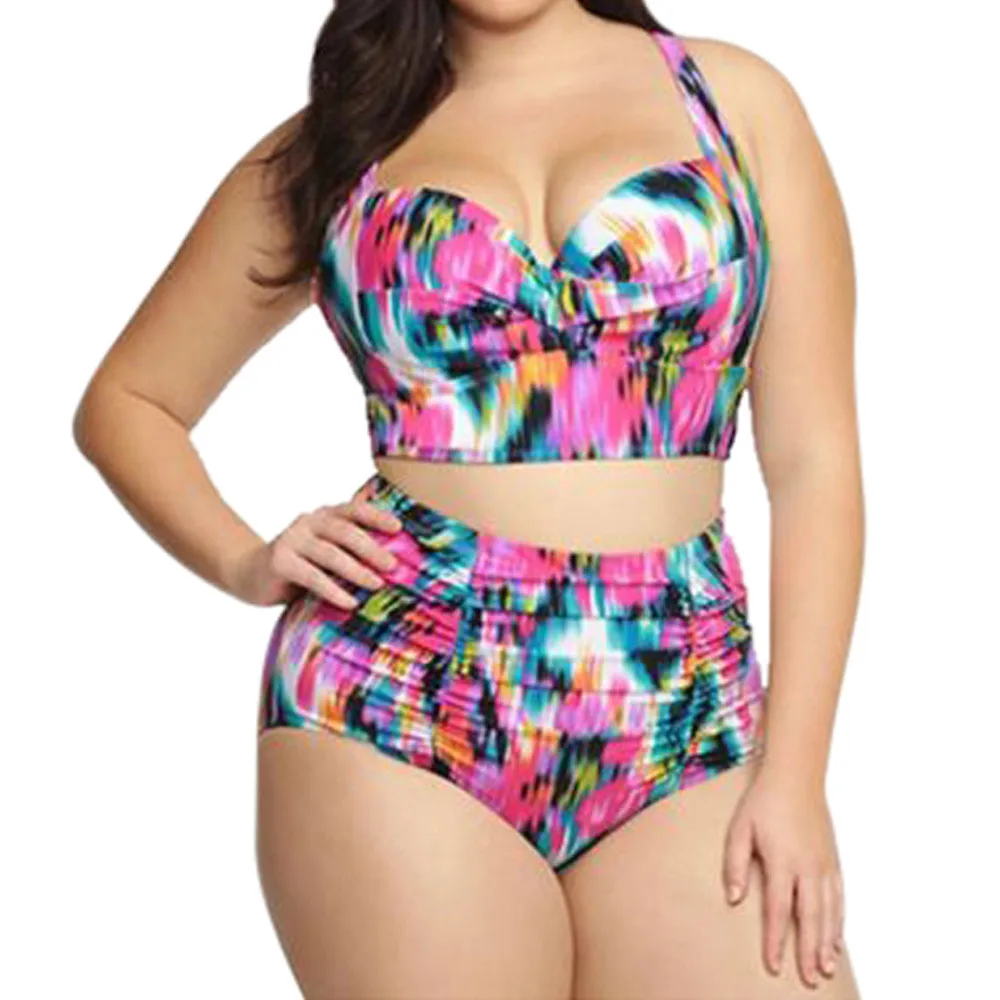 

bikini set 2018 sexy high waist bikini women swimwear push up bikinis 2019 mujer thongs plus size swimwear tankini biquines set