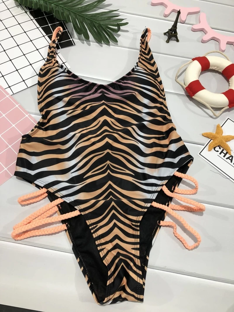 tiger stripe swimsuit