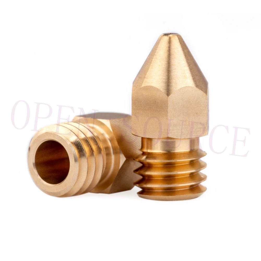 Ugello In Ottone Zortrax Di Alta Qualità 2 Pezzi Per Kit Hotend Zortrax M200 M300 Stampante 3D 0.4/1.75Mm Filetto M6 Estrusore