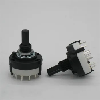 

2pcs High-quality RS26 4 Pole Position 3 Selectable Band Rotary Channel Selector Switch Single Deck Rotary Switch Band Selector