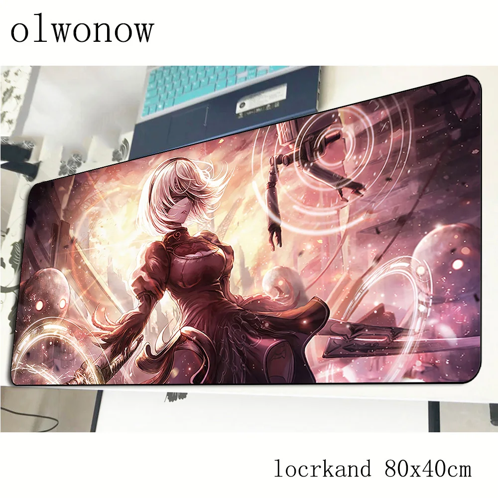  nier automata mouse pad 80x40cm New arrival mousepads best gaming mousepad gamer thick personalized