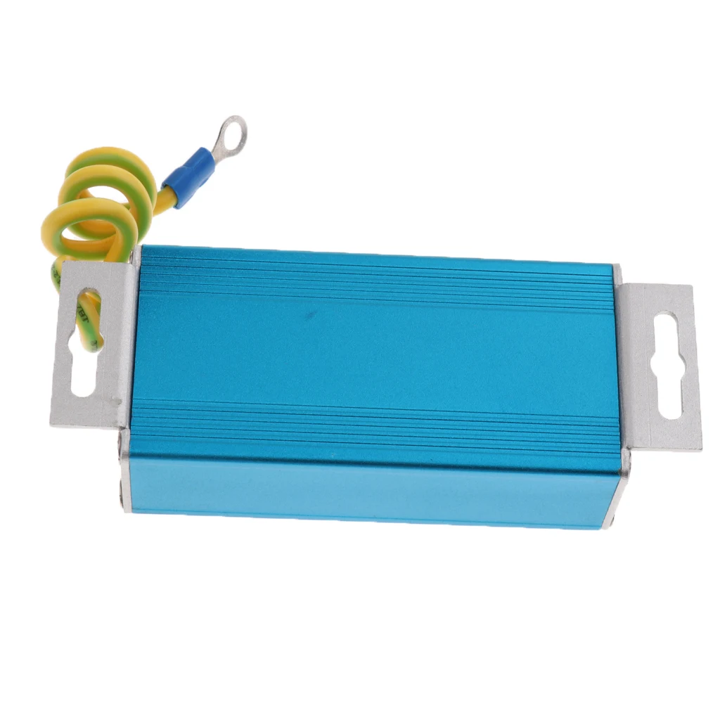 Ethernet Lan 1000 Мбит/с RJ-45 LAN сеть гром Молниеносная Защита от перенапряжения синий