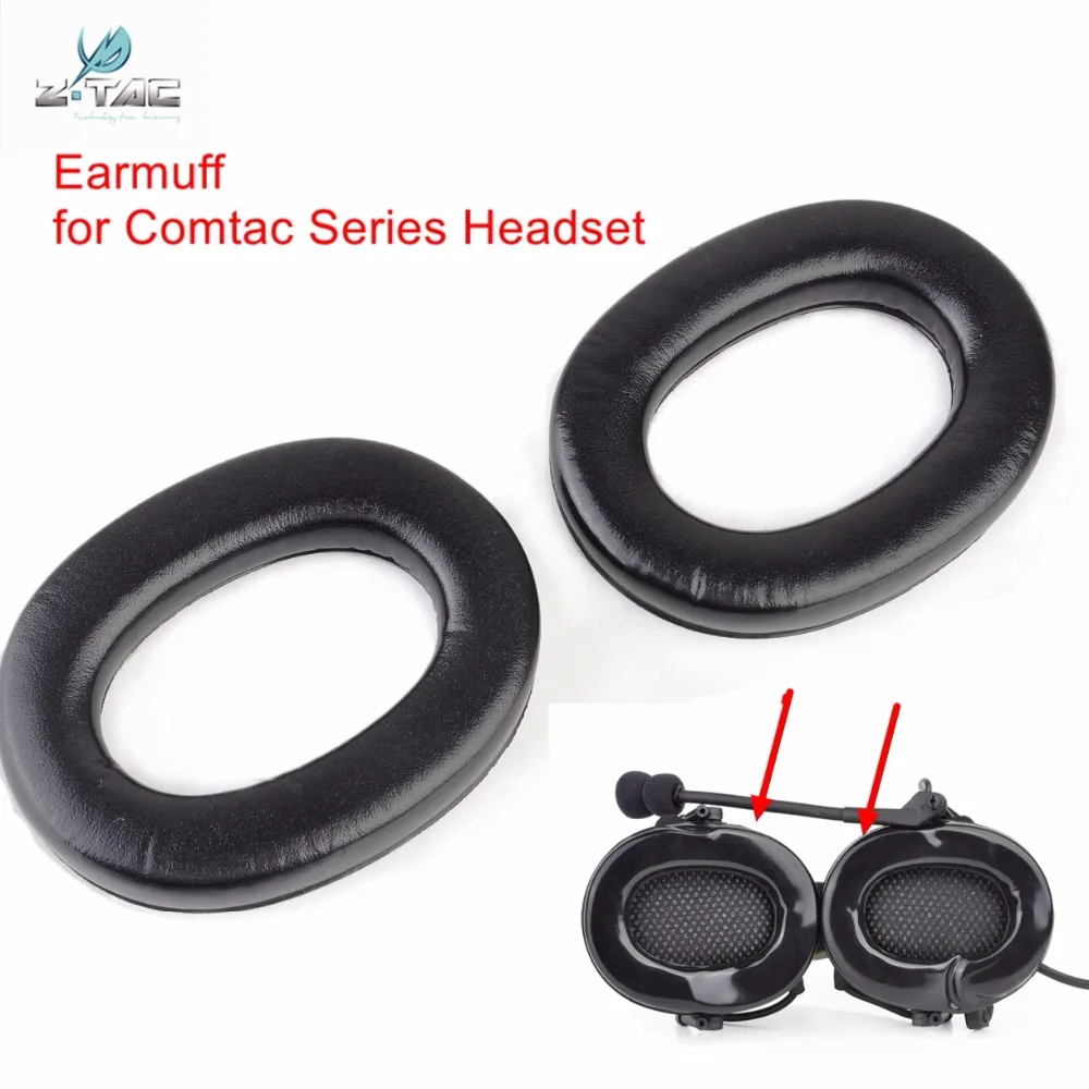 Fone de Ouvido Substituição para Airsoft Fones de Ouvido Z-tático Esponja Earmuff Comtac i ii Z007 1 Z-tático z007 esponja earmuff fone de ouvido