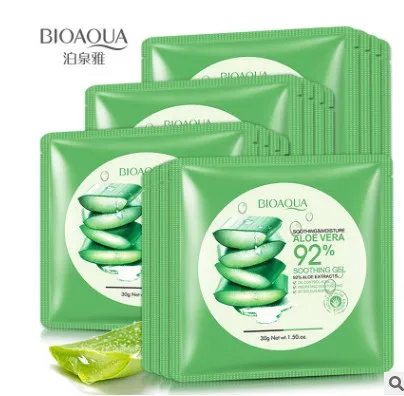 BIOAQUA 1 шт. натуральный алоэ вера гелевая маска для лица увлажняющий крем контроль