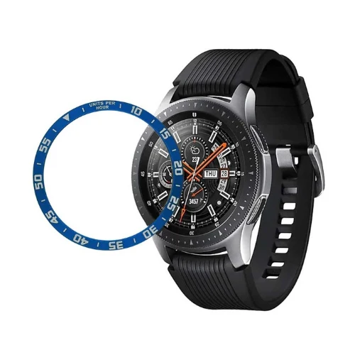 Аксессуары для часов samsung Galaxy watch 46 мм 42 мм gear S3 Frontier/классический ободок кольцо клеющаяся крышка Анти чехол - Цвет: time-blue