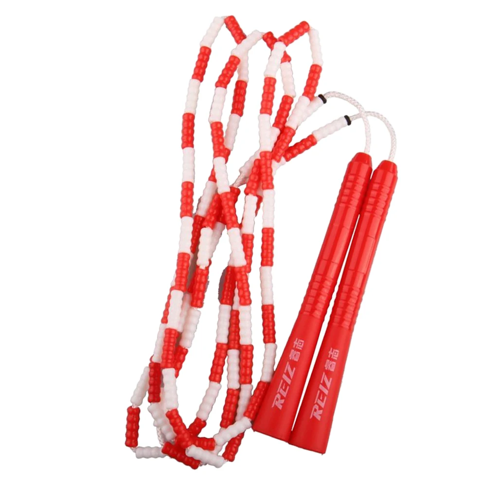 Beaded Jump Rope 280cm Fitness Skipping Rope for Kids Men and Women Beginners Indoor Outdoor Exercise Adjustable & Lightweight